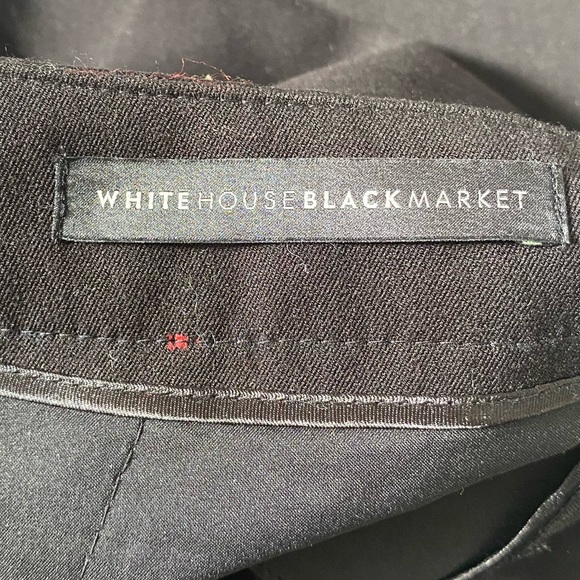 NWT White House Black Market Black Dress Slacks - Picture 5 of 9